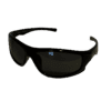 Lunettes de festival verres noirs vue de profil